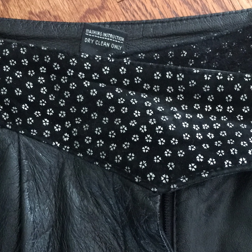 Leather pants, black - Picture 4 of 4